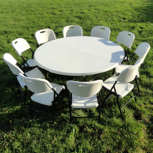 TABLE TRAITEUR RONDE PLIABLE