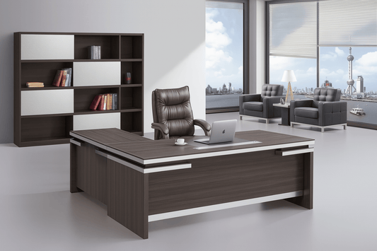 Bureau direction WENGE avec retour haute gamme F1015