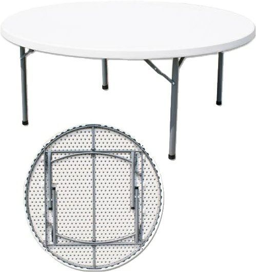 TABLE TRAITEUR RONDE PLIABLE